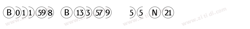 Bullets Bannertype N字体转换